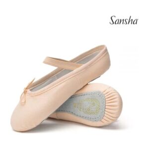 No14C_WHT-0M Sansha Tutu Canvas Υφασμάτινα Παπούτσια Μπαλέτου Παιδικά