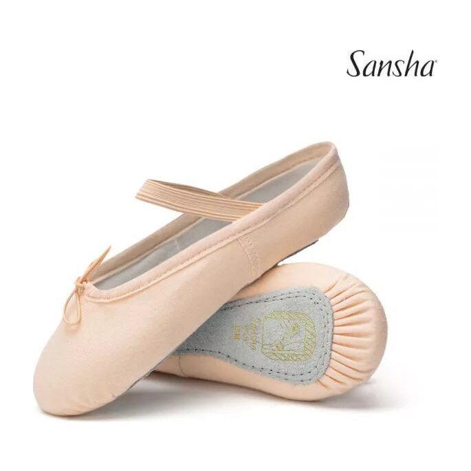 No14C_WHT-0M Sansha Tutu Canvas Υφασμάτινα Παπούτσια Μπαλέτου Παιδικά